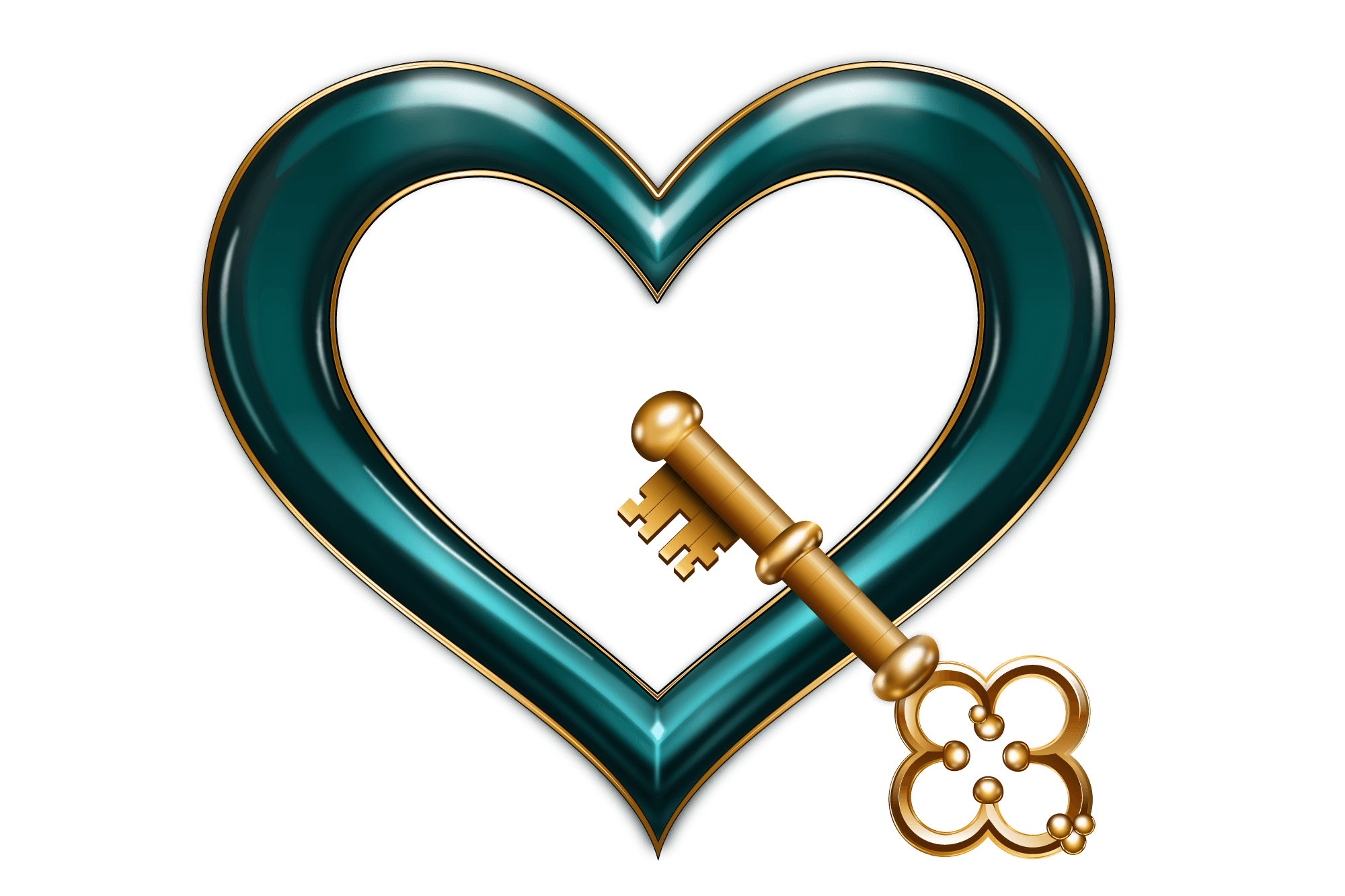 QuiKeys heart and key logo